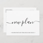 新しい計画のソーシャル·ディスナンシング日付の保存 案内ポストカード (正面/裏面)