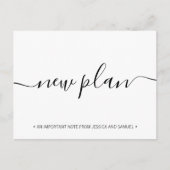 新しい計画のソーシャル·ディスナンシング日付の保存 案内ポストカード (正面)