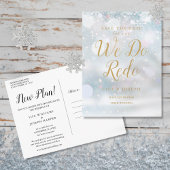 新しい計画の冬をやり直す日付の変更 ポストカード