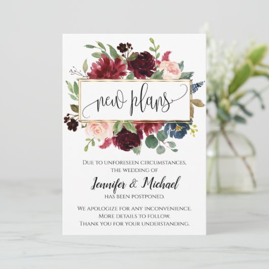 新しい計画の延期キャンセル済みフローラの発表 招待状 (スタンド正面)