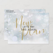 新しい計画スクリプトが取り消された冬の日付の変更 ポストカード (正面/裏面)