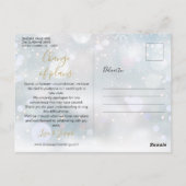 新しい計画スクリプトが取り消された冬の日付の変更 ポストカード (裏面)