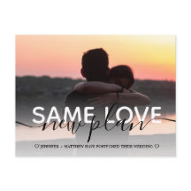 新しい計画タイポグラフィ結婚による日付の変更