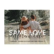 新しい計画モダンタイポグラフィ結婚の日付の変更