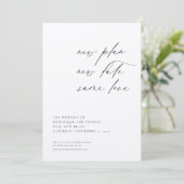 新しい計画新しい日付同じ計画の変更 招待状 (スタンド正面)