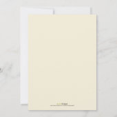 新しい記念日パーティの招待状(青) 招待状 (裏面)