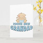 新しい誇りを持ったおじいちゃん カード (黄色い花)