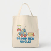 新しい誇りを持ったおじさん男の子Tシャツとプレゼント トートバッグ (正面)