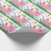 新しい誇りを持ったおばあちゃん – ベビーガール ラッピングペーパー (角)