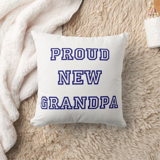 新しい誇りを持ったグランドパ大学文字ギフト クッション (ブランケット)