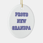 新しい誇りを持ったグランドパ大学文字ギフト セラミックオーナメント (右)