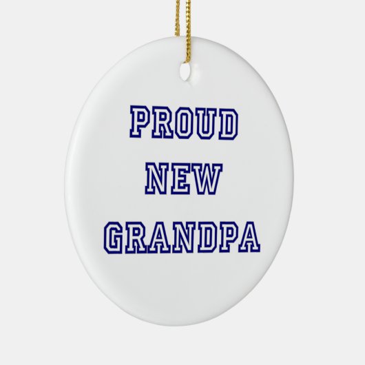 新しい誇りを持ったグランドパ大学文字ギフト セラミックオーナメント (右)