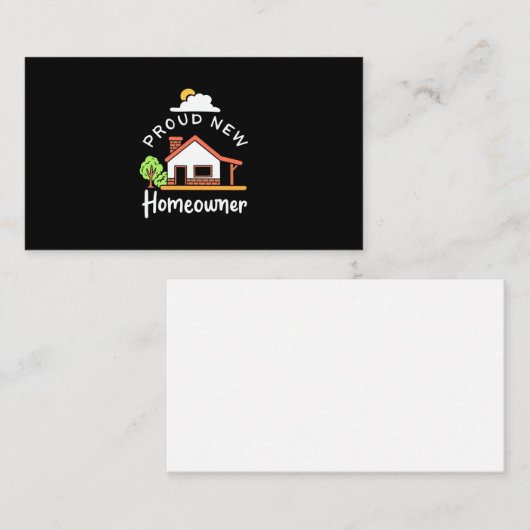 新しい誇りを持った住宅所有者 名刺 (正面/裏面)