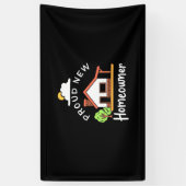 新しい誇りを持った住宅所有者 横断幕 (縦)