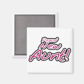 新しい誇りを持った叔母のTシャツとギフト マグネット (正面/裏面)