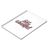 新しい誇りを持った叔父の赤と黒の文字ギフト ノートブック (左側)