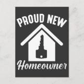 新しい誇りを持ったHomeOwnerプロパティ引っ越し祝いパーティー ポストカード (正面)
