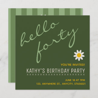 新しい誕生日パーティーの招待 | カスタム名刺 招待状