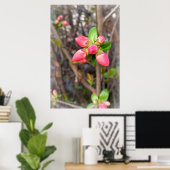 新しい赤い芽 ポスター (ホームオフィス)