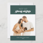 新しい赤ちゃんのクリスマスカード ちょっとうるさい夜 シーズンカード (正面)