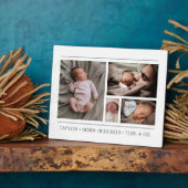 新しい赤ちゃんの写真 フォトプラーク (側面)