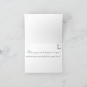 新しい赤ちゃんを歓迎するカード カード (内部)