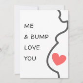 新しい赤ちゃん/妊娠中の私たち 私たちの小さなふたえちゃんが愛してるよ カード (正面)