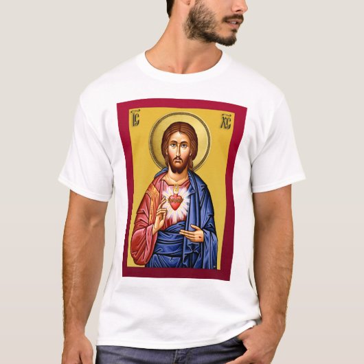 新しい赤の神の息子イエス・キリスト Tシャツ (正面)