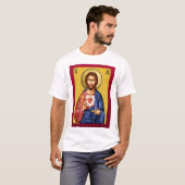 新しい赤の神の息子イエス・キリスト Tシャツ (正面フル)