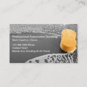 新しい車のクリーニングと詳細化 名刺 (正面)