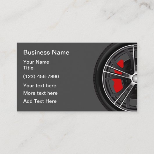 新しい車の名刺デザイン 名刺 (正面)