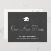 新しい転居先はがき 案内ポストカード (正面/裏面)