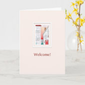 新しい近隣グリーティングカードの開始 カード (黄色い花)