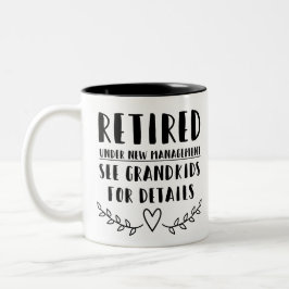 新しい退職した管理下に ツートーンマグカップ