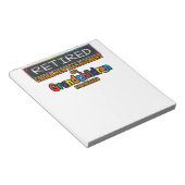 新しい退職した管理下に ノートパッド (アングル)