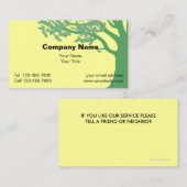 新しい造園の名刺 名刺 (正面/裏面)