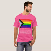 新しい進捗プライドフラグ#tee #LGBTQ+ Tシャツ (正面フル)