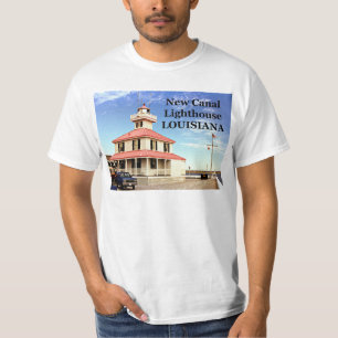 新しい運河の灯台、ルイジアナのTシャツ Tシャツ