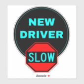 新しい運転免許証（安全運転時間が遅い）学生 シール (シート)