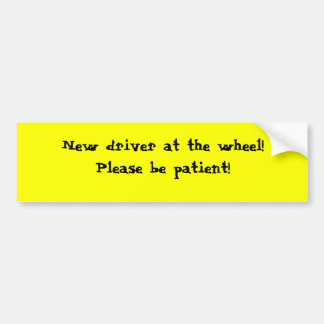 新しい運転者のバンパーステッカー バンパーステッカー