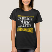 新しい運転者の最近認可されたTシャツの10代のな運転者エド Tシャツ (正面)