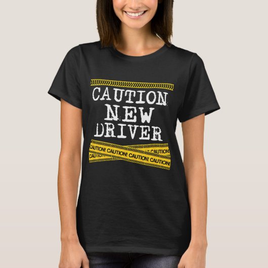 新しい運転者の最近認可されたTシャツの10代のな運転者エド Tシャツ (正面)