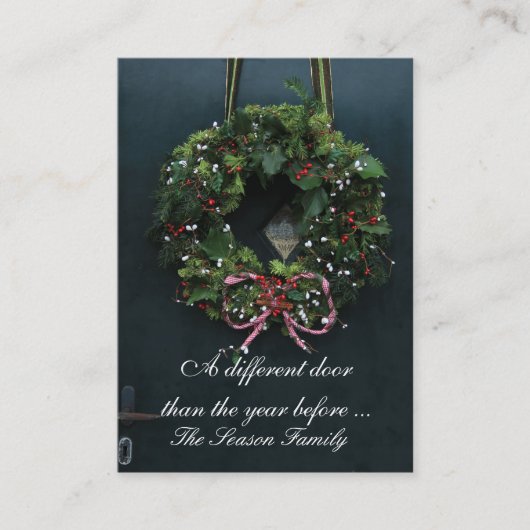 新しい違う住所 エンクロージャーカード (正面)