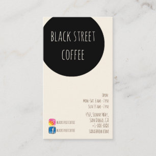 新しい醸造物のカフェのcoffeeshop 名刺