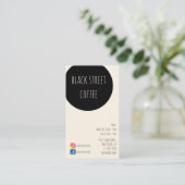 新しい醸造物のカフェのcoffeeshop 名刺 (スタンド正面)