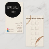 新しい醸造物のカフェのcoffeeshop 名刺 (正面/裏面)