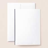 新しい銀箔ベビー写真誕生アナウンスブルー 箔カード (裏面封筒付き)