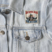 新しい銃の権利のギア 缶バッジ (インサイチュ)