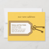 新しい鍵のお知らせ 引っ越しのお知らせ 案内状 (正面)