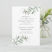 新しい開始ウォーターカラーリハーサル招待状 招待状 (スタンド正面)